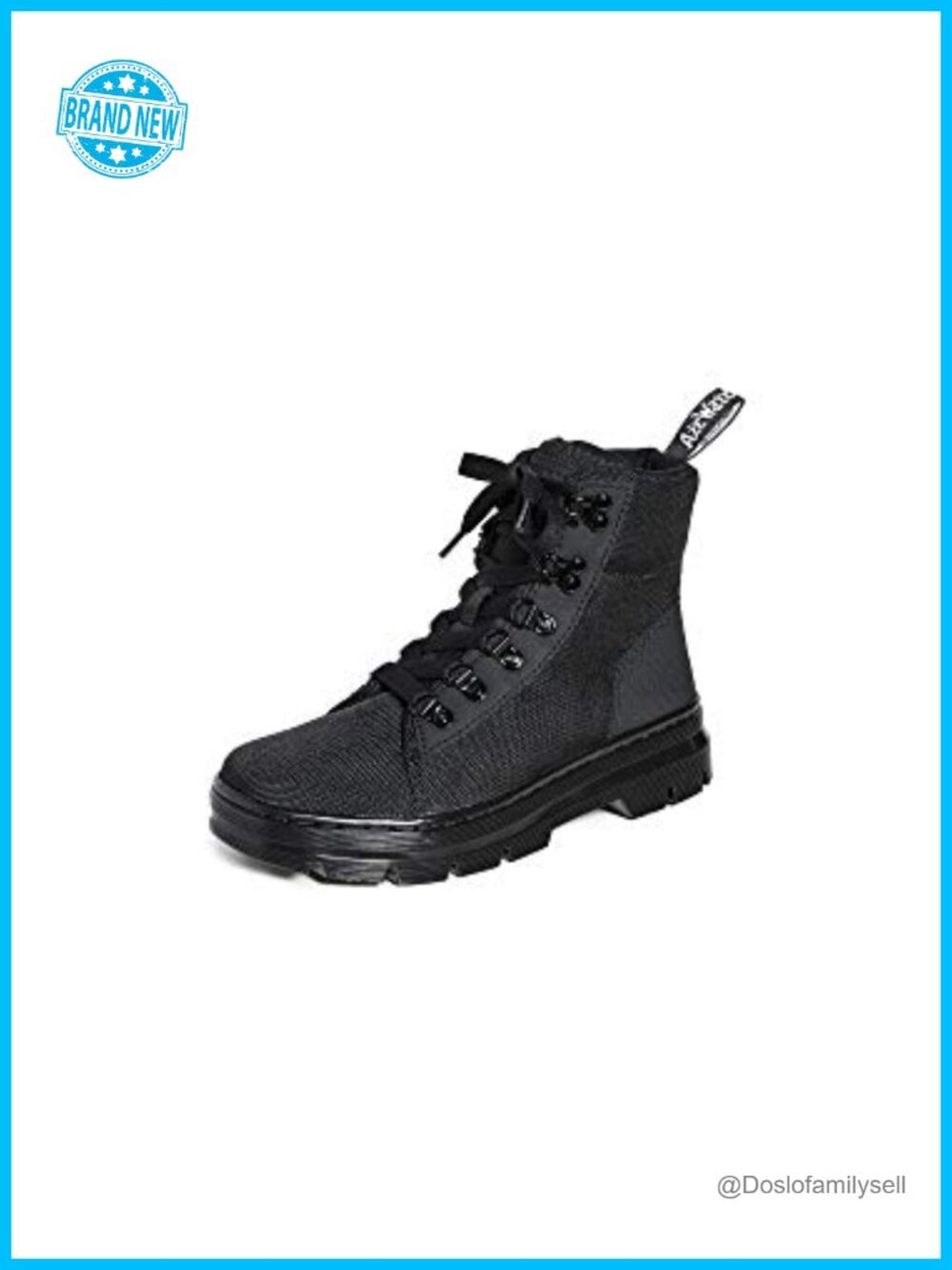 Dr. Martens Combs W Combat Boot Nylon EVA Footbed Mid-Calf Work Boot